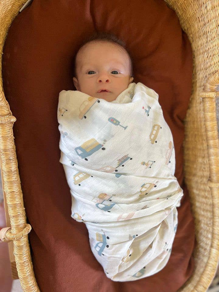 Bamboo Muslin Swaddle | Automobile