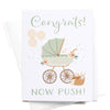 Now Push! Baby Stroller Greeting Card
