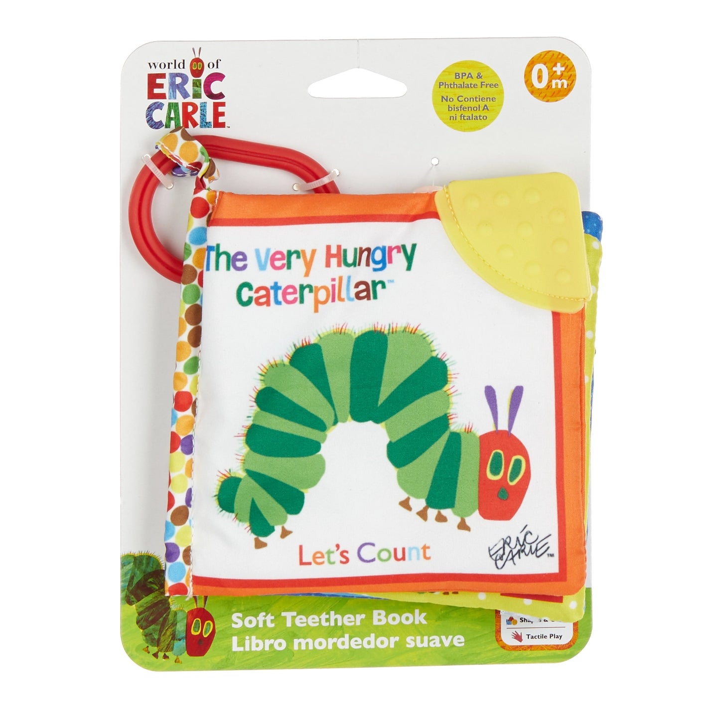 The Very Hungry Caterpillar Clip-On On-The-Go Soft Book | Lets Count