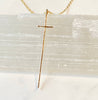 Modern Cross Necklace | 14kt Gold Filled