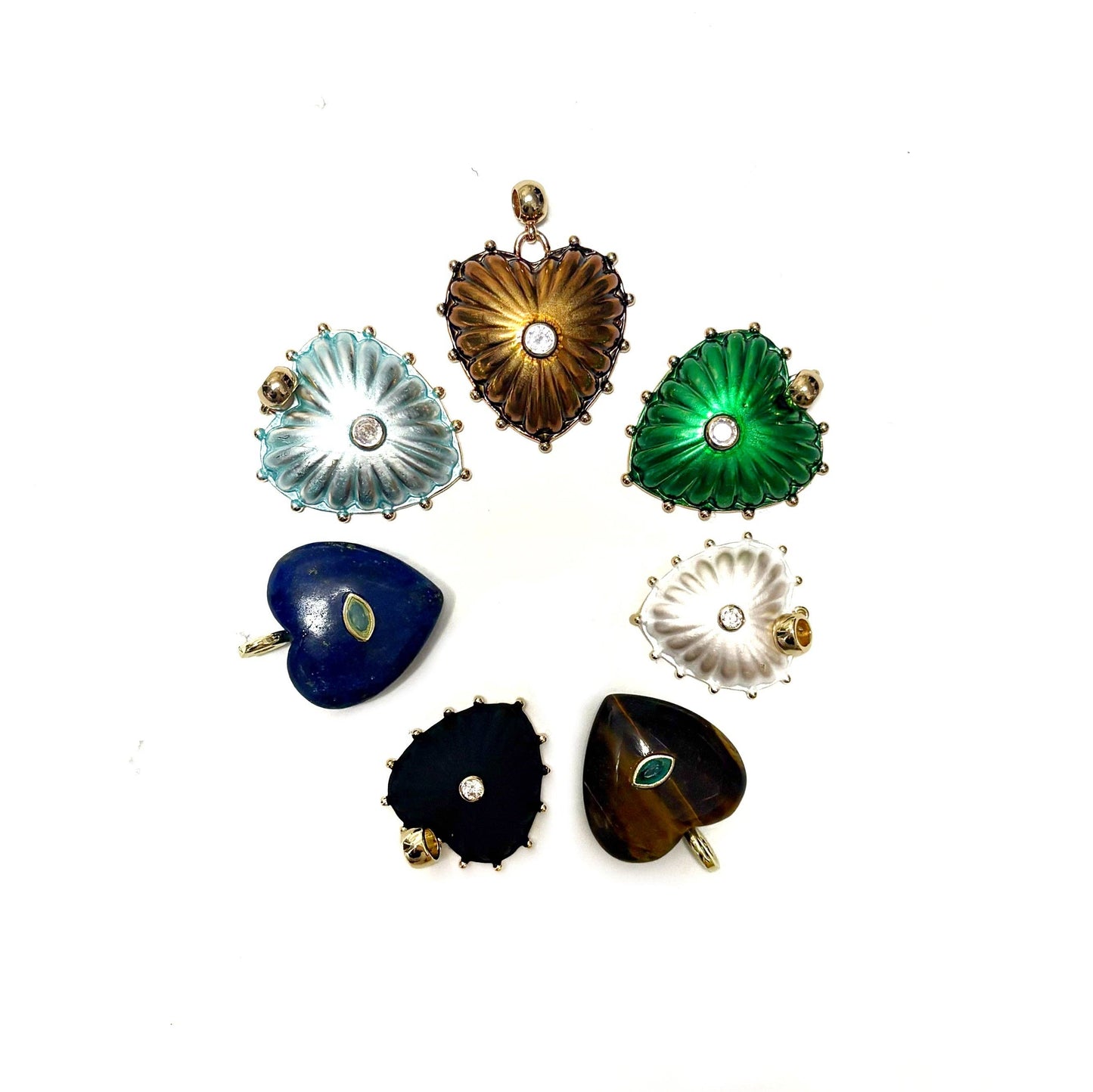 Lovita Necklace | Tigers Eye | Cream