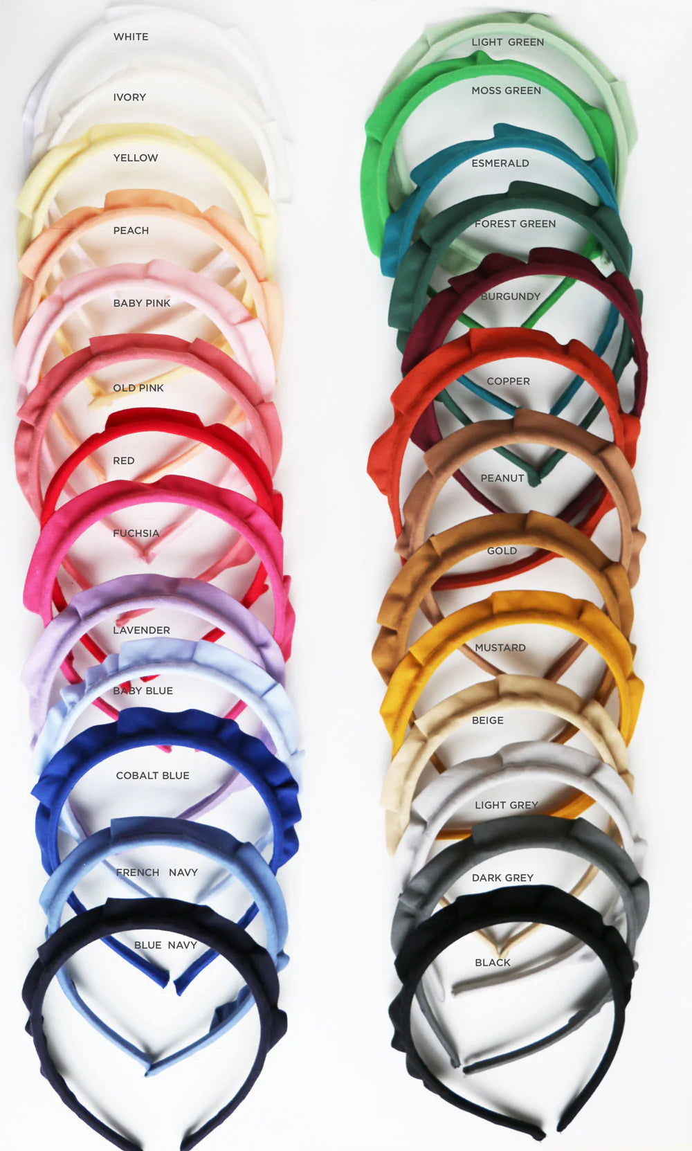 Solid Crown Headband | Asst. Colors