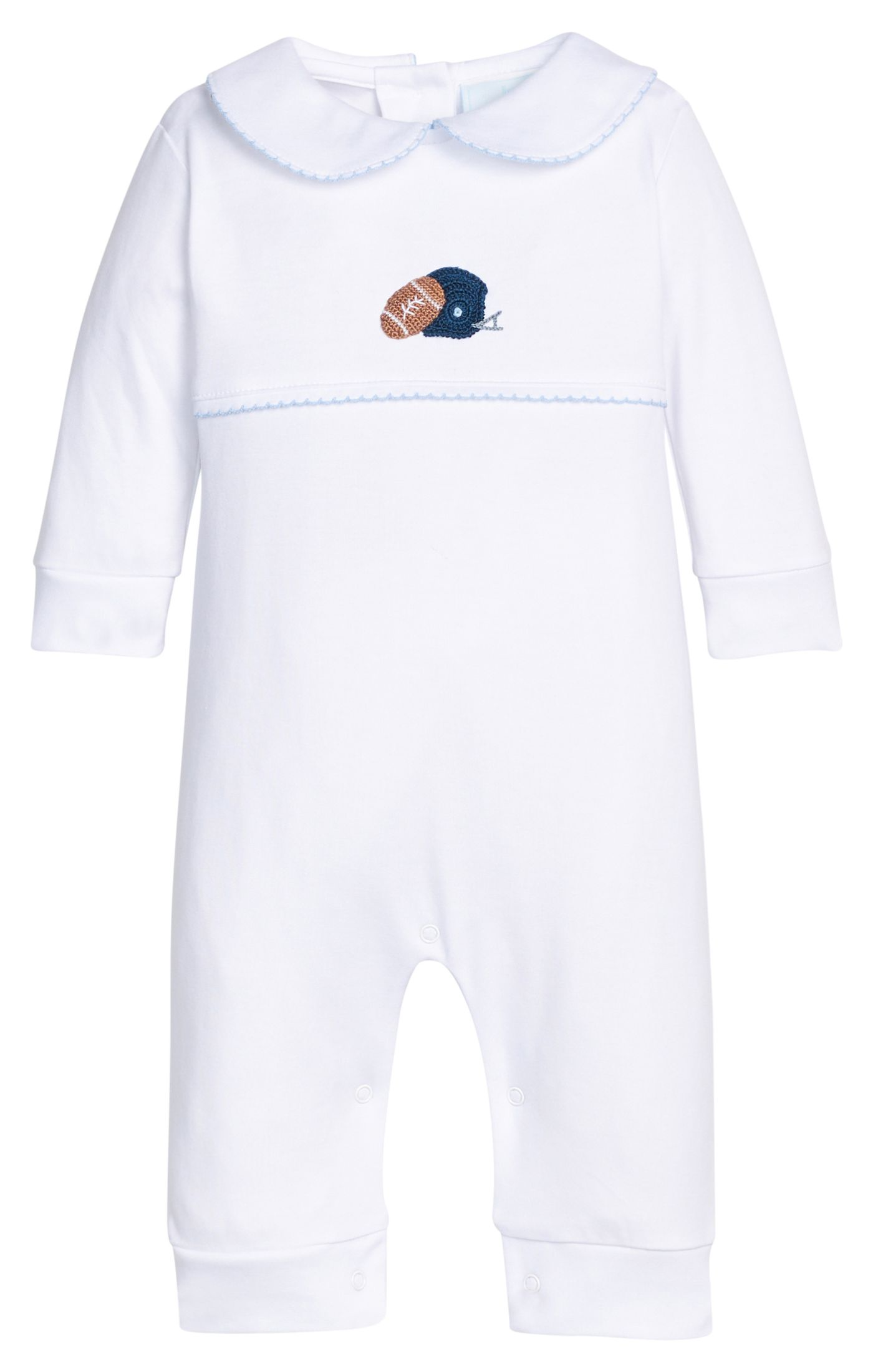 Crochet Playsuit  | Football Helmet