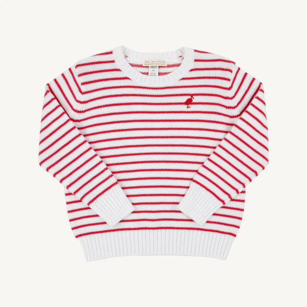 Isaac's Sweater | Richmond Red Stripe