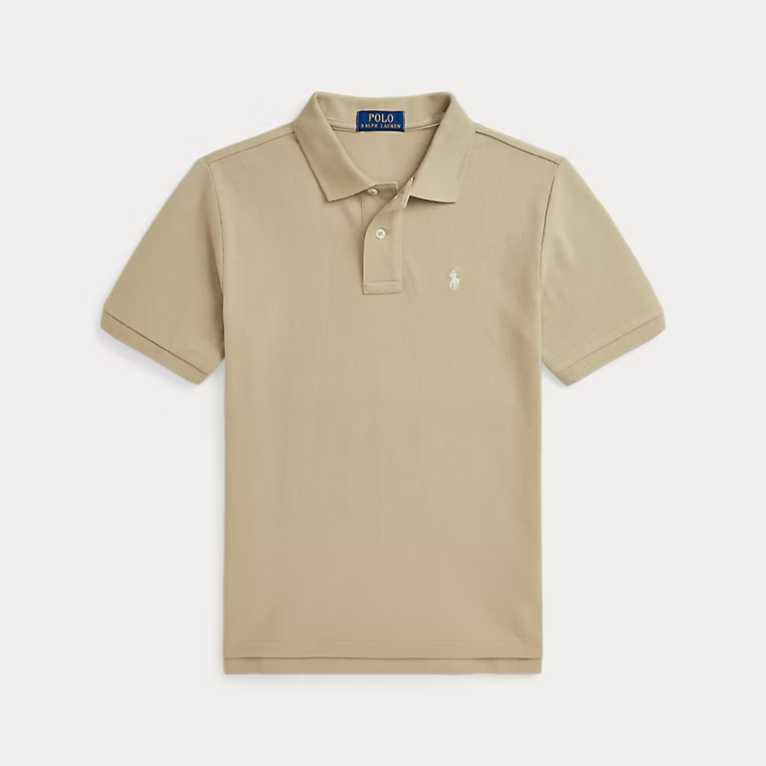 The Iconic Mesh Polo Shirt | Classic Khaki