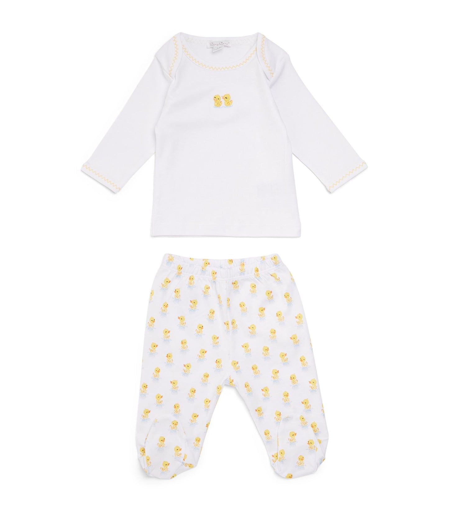 Dotty Ducks Footed Pant Set