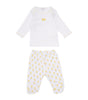 Dotty Ducks Footed Pant Set