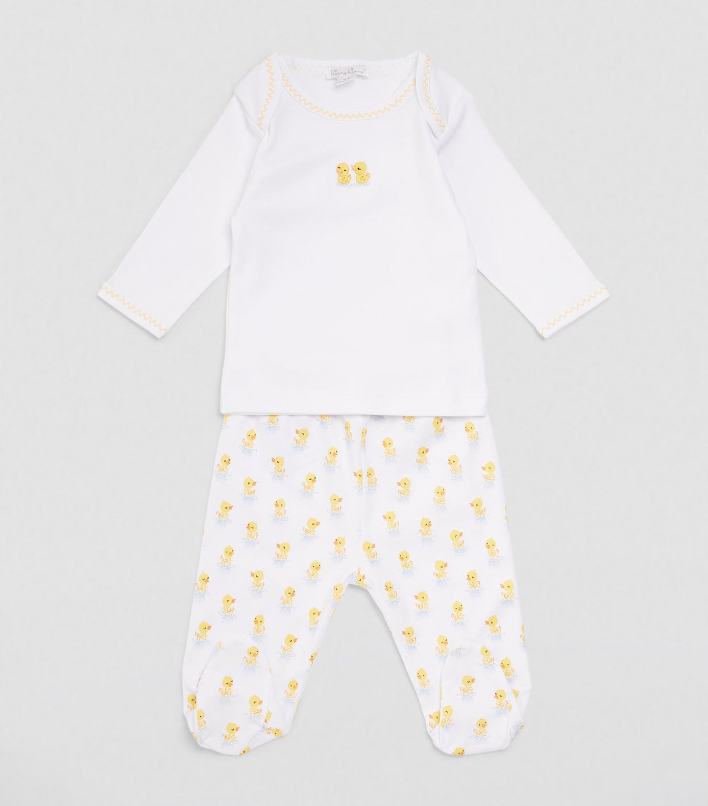 Dotty Ducks Footed Pant Set