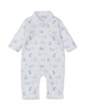 Puppy Dog Fun Playsuit - Light Blue