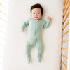 Zippered Footie | Sage