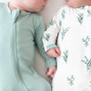 Zippered Footie | Sage