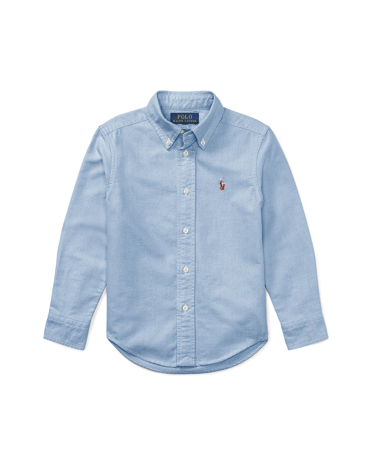 Long Sleeve Oxford Button Down Sportshirt | Solid Blue