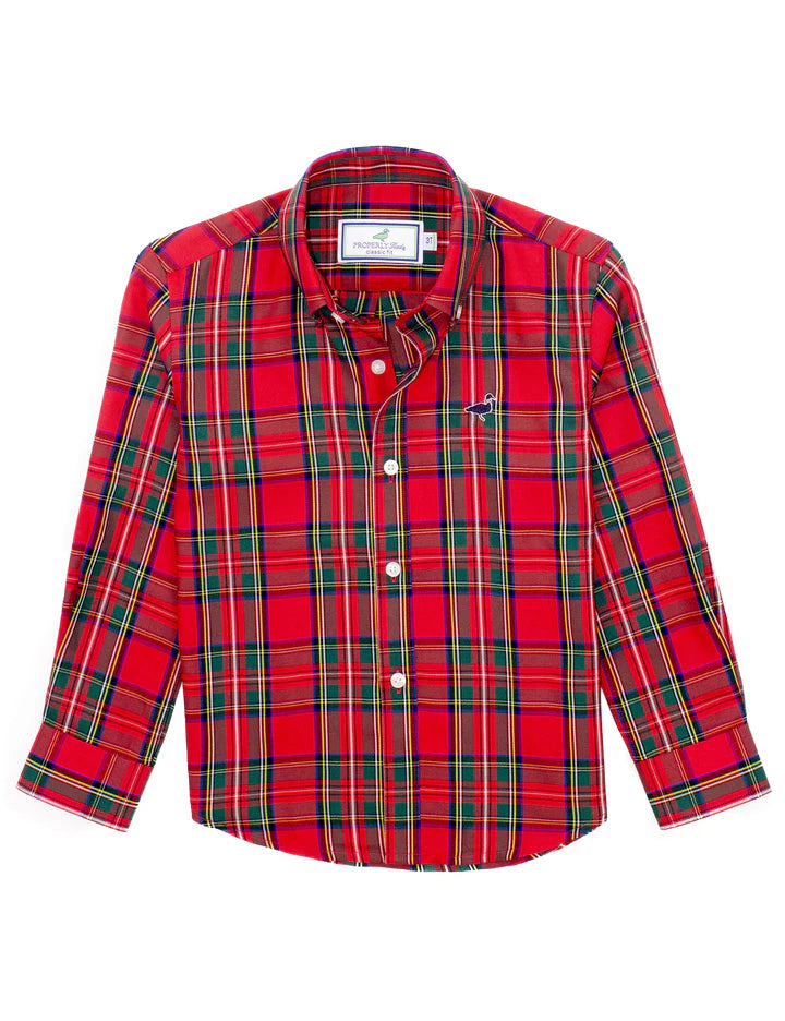 Boys Seasonal Sportshirt | Yuletide