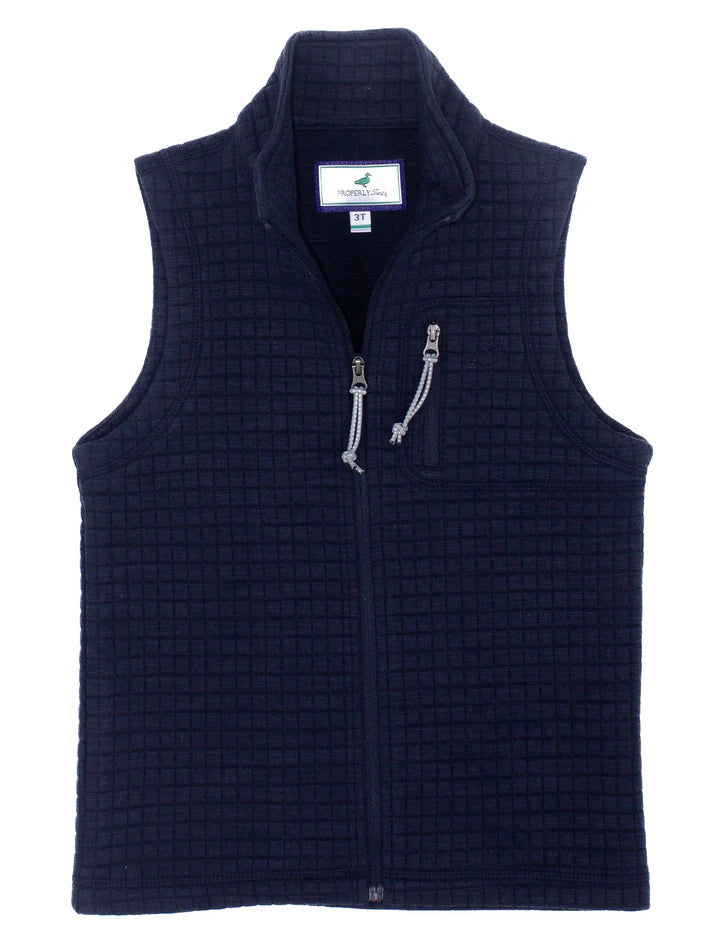 Boys Delta Vest | Navy