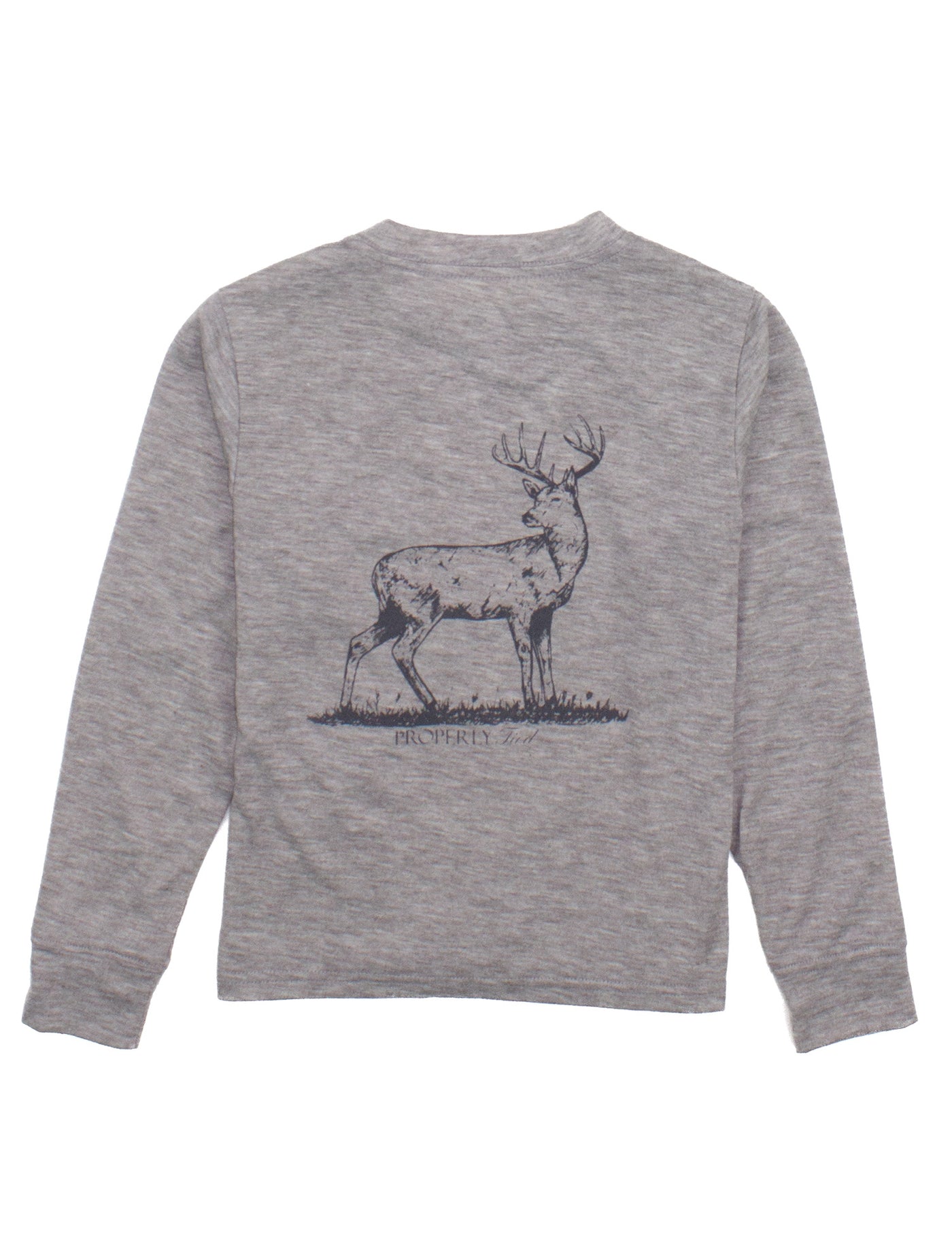 LD Portland LS Pocket Tee | Whitetail Light Grey Heather