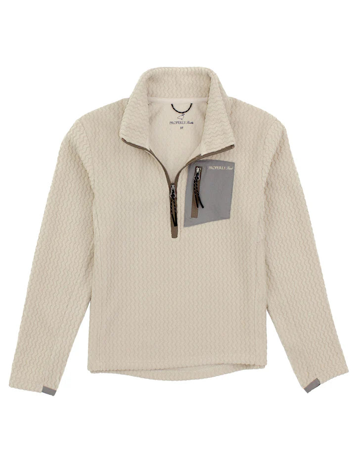 Boys Yukon Pullover | White Oak