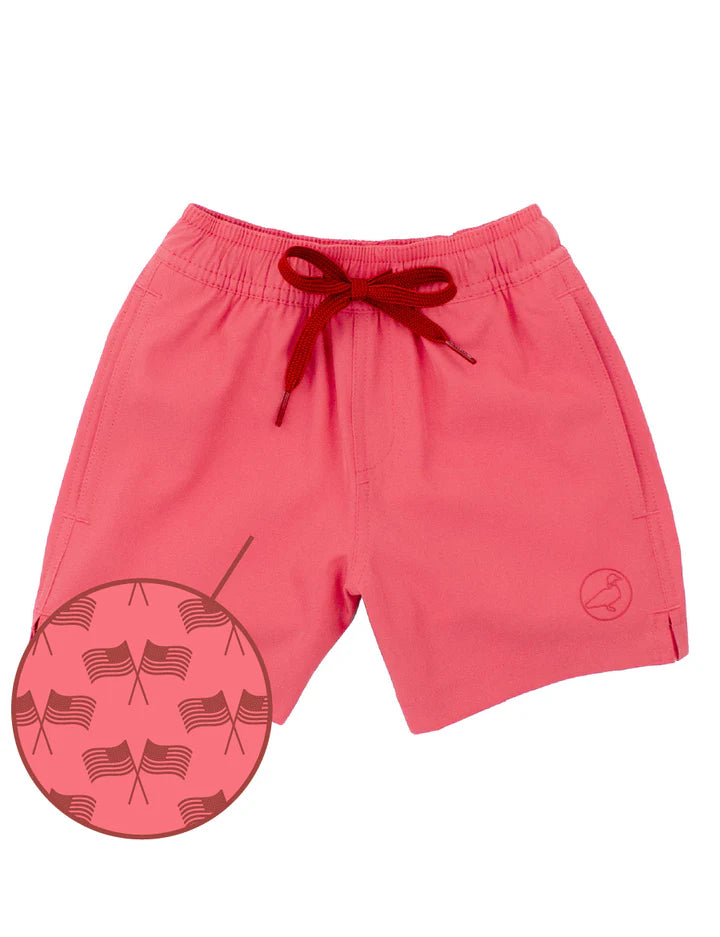 Boys Splash Swim Trunks | Freedom Flag