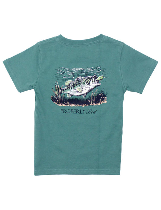 Set The Hook SS Tee | Marine Green