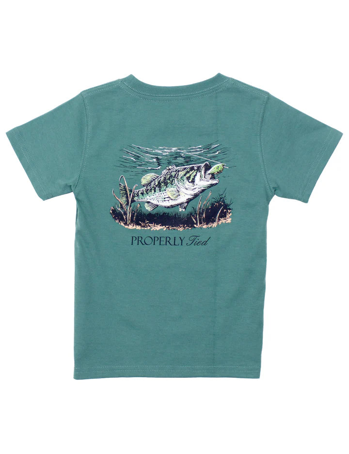 Set The Hook SS Tee | Marine Green