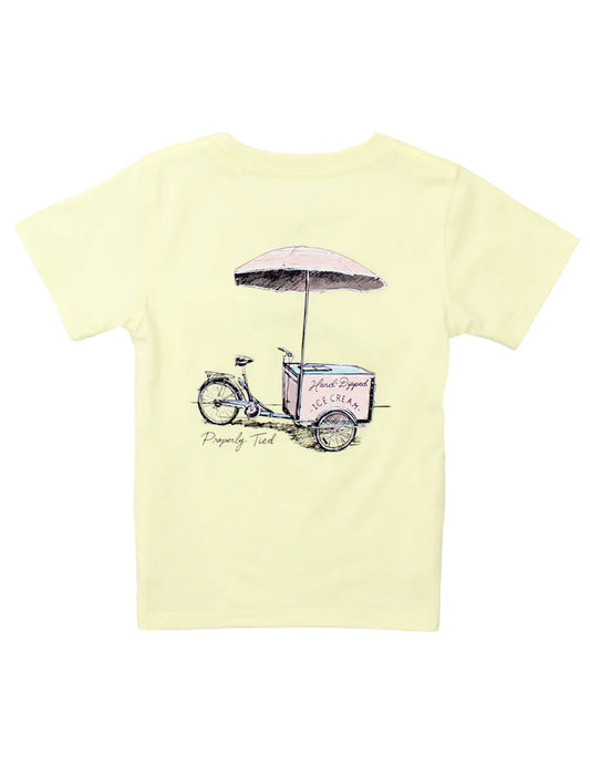Ice Cream Cart SS Tee |  Light Yellow