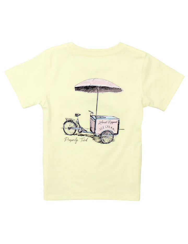 Ice Cream Cart SS Tee |  Light Yellow