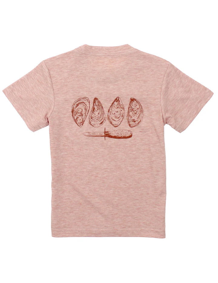 Boys Portland Pocket Tee SS Oysters | Clay
