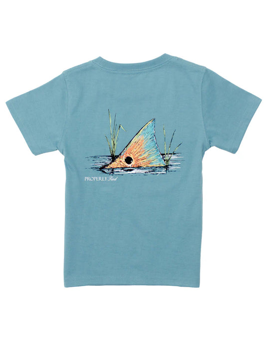 Redfish Tail SS Tee | Coastal Sky