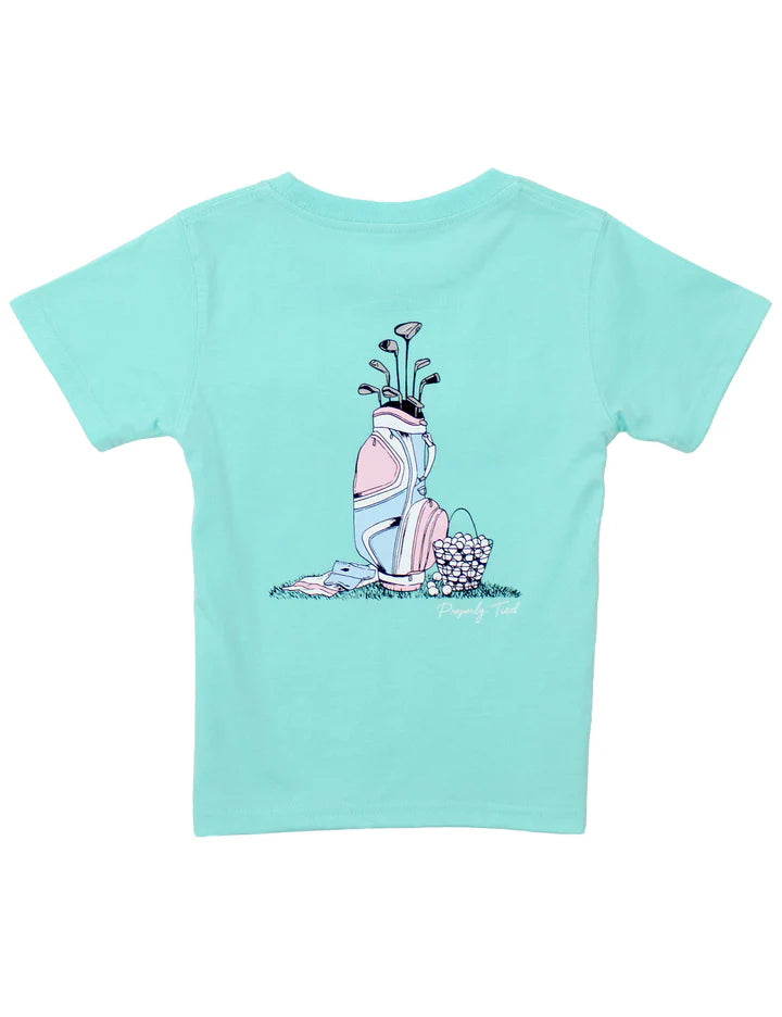 Girls Golf Clubs SS Tee | Seafoam