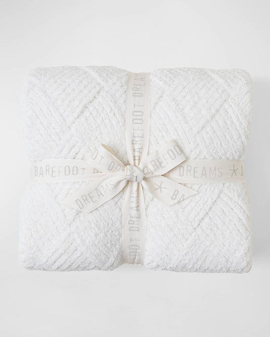CozyChic® Diamond Weave Blanket | Cream
