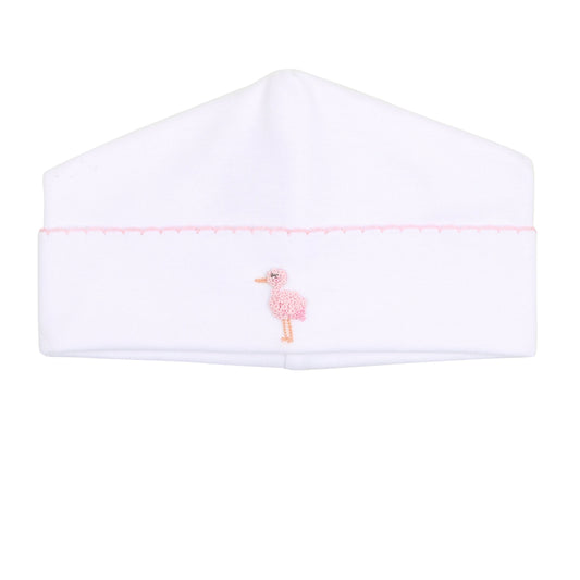 Tiny Stork Hat- Pink