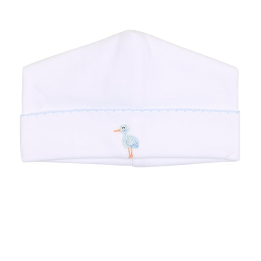 Tiny Stork Hat- Light Blue