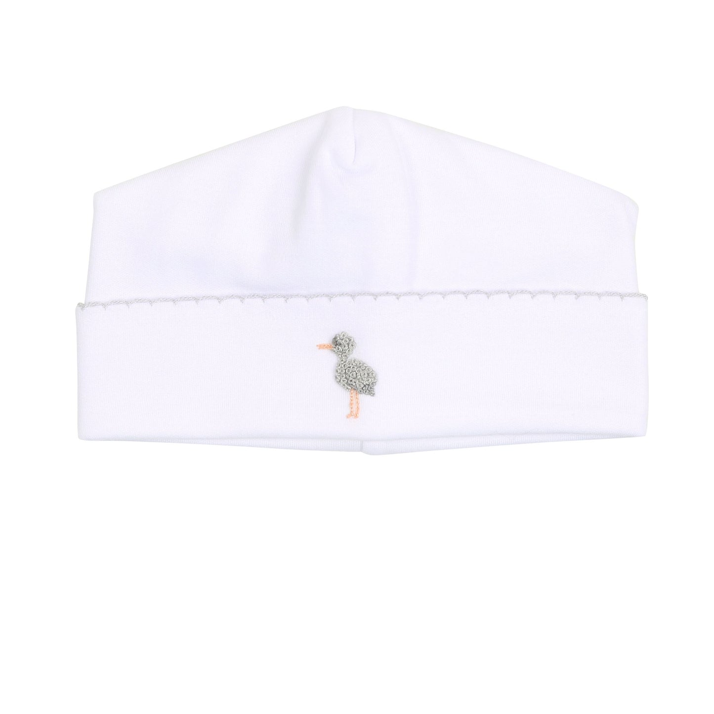 Tiny Stork Hat- Silver