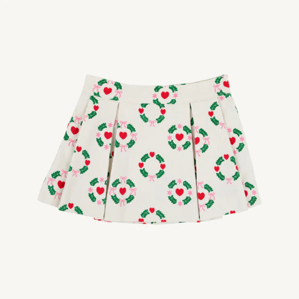 Rollins Wreath Parson Pleated Skirt