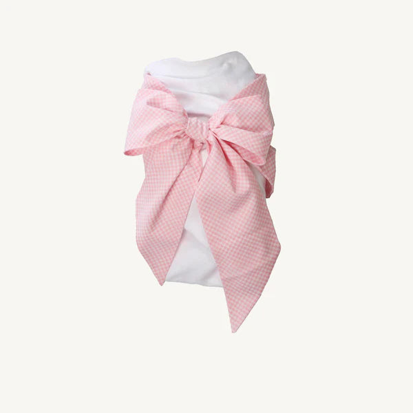 Bow Swaddle | Pink Greenbrier Gingham