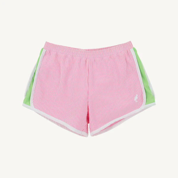 Prepletic Shimmy Shake Shorts | Hamptons Hot Pink Seersucker