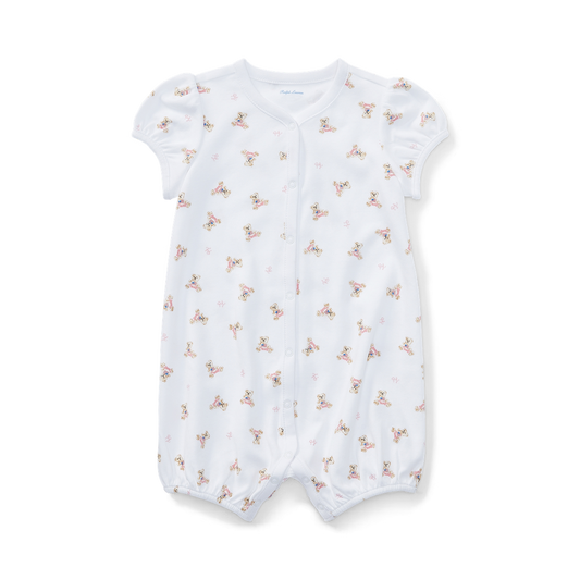 Ralph Lauren Polo Bear Cotton Romper