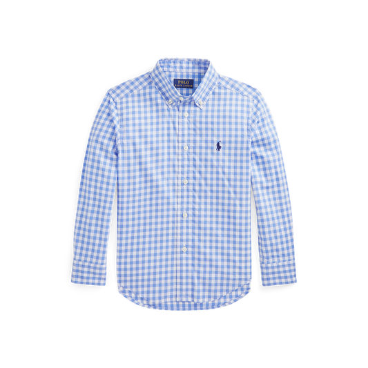Ralph Lauren Poplin Shirt | Blue Gingham