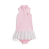 Ralph Lauren Oxford Mesh Eyelet Ruffle Dress | Carmel Pink