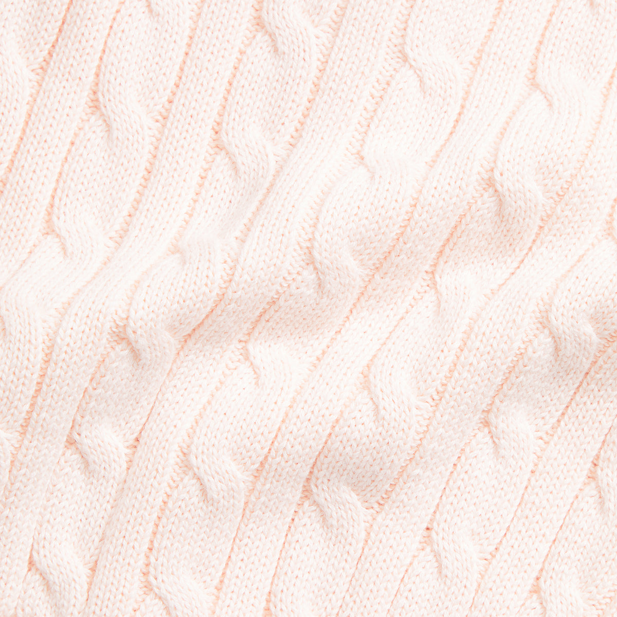 Cable-Knit Cotton Cardigan & Pant Set | Morning Pink