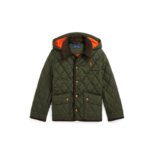 Quilted Jacket Matte Fine Finish | Olive