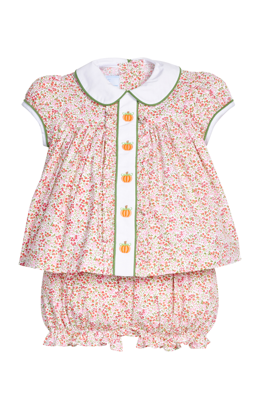 Ruffled Sally Bloomer Set | Pumpkins