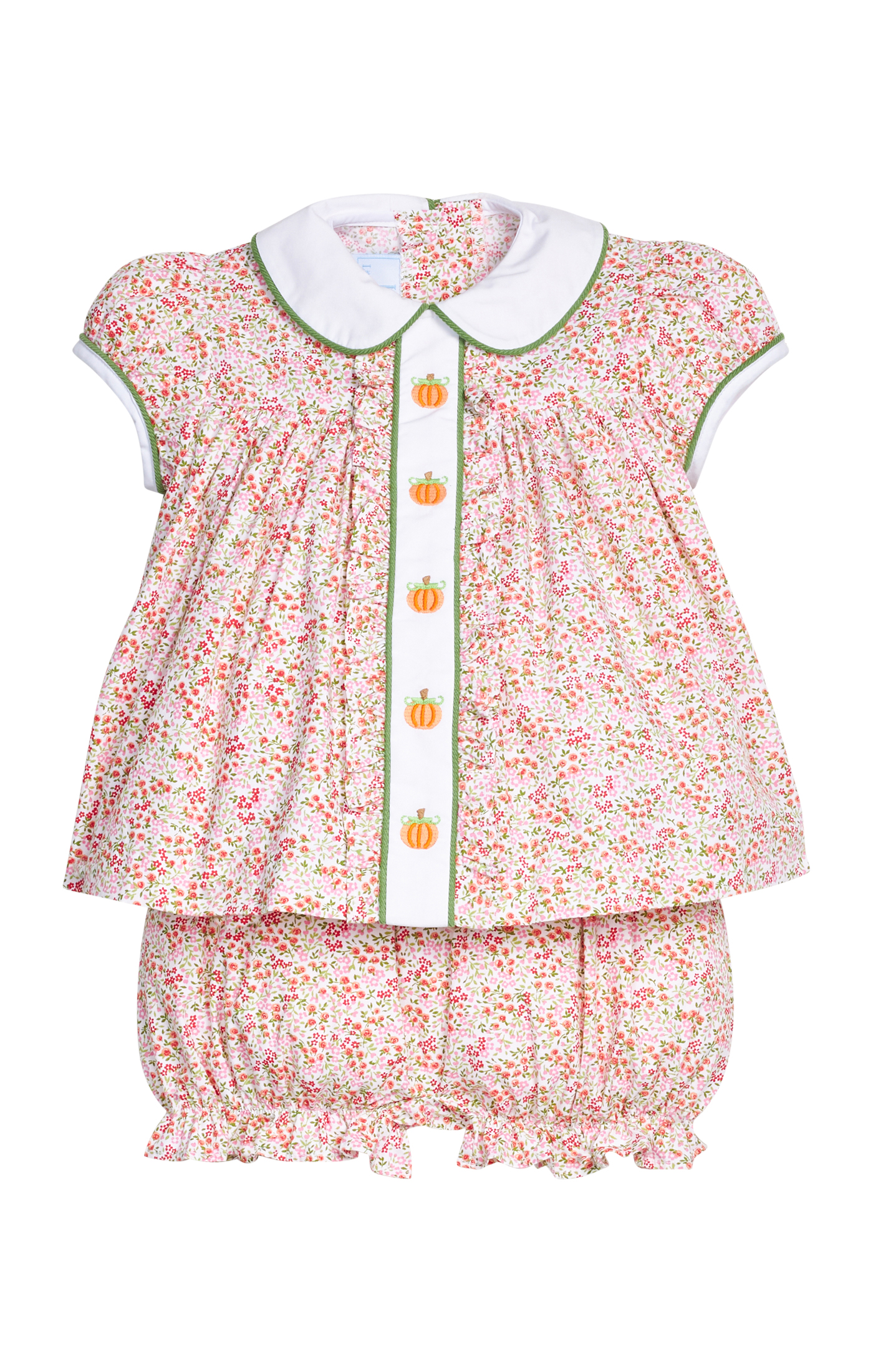 Ruffled Sally Bloomer Set | Pumpkins