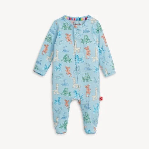 Blue Party Animals Glow in the Dark Magnetic Modal Footie