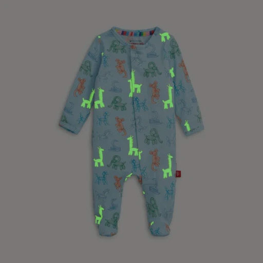 Blue Party Animals Glow in the Dark Magnetic Coverall