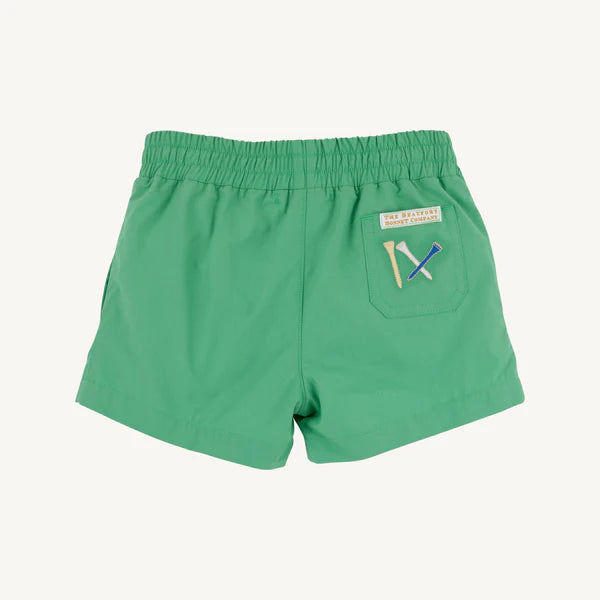 Sheffield Shorts | Gibson Island Green with Golf Embroidery