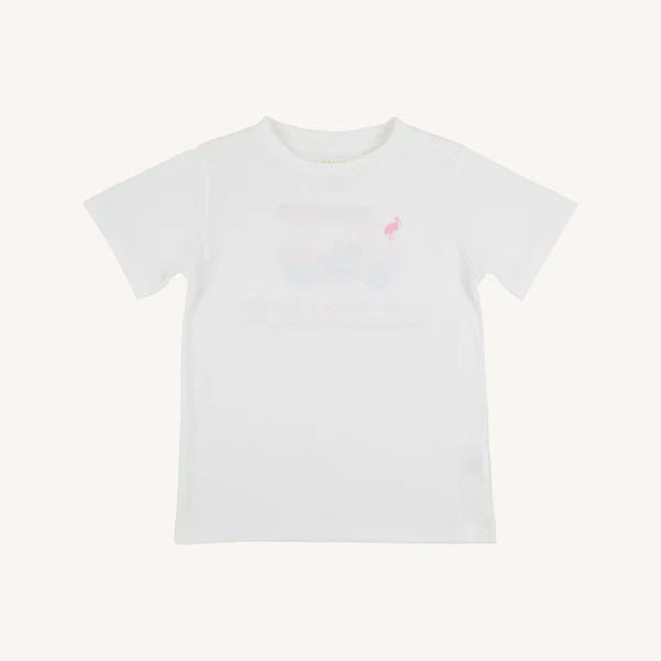 Sir Proper's T-Shirt | Worth Avenue White with Golf Cart