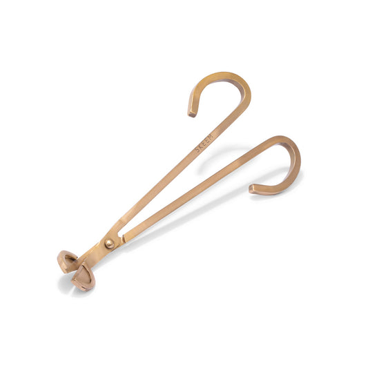 Stainless Steel Wick Trimmer | Matte Gold