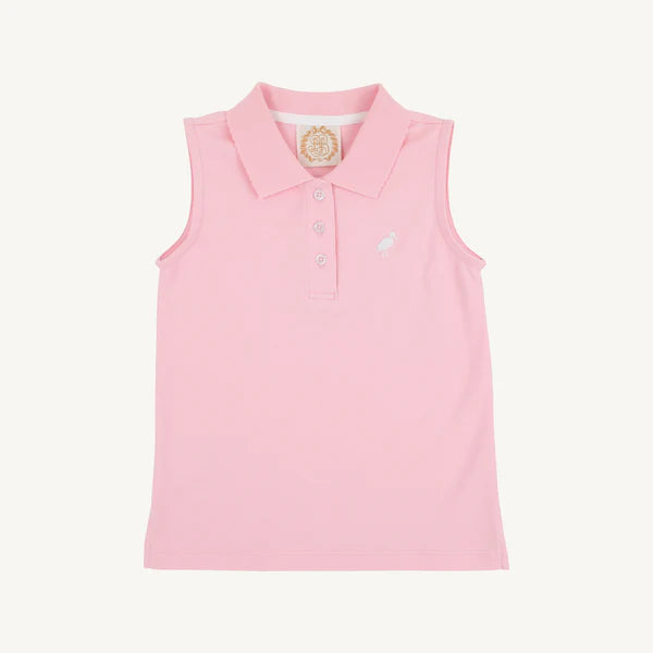 Sleeveless Anna Price Polo | Pier Party Pink