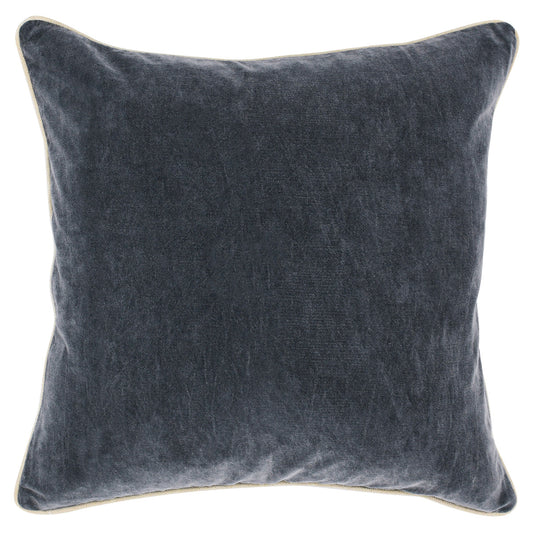 Heirloom Velvet Stone Gray Pillow | 22"