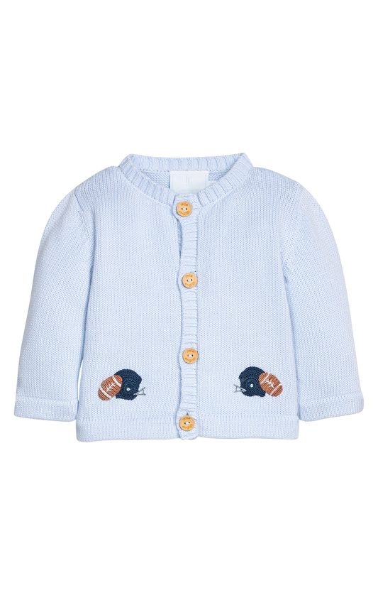 Crochet Cardigan | Football Helmet